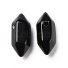 Natural Obsidian Double Terminal Pointed Pendants G-C007-02A-07-2