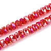 Electroplate Glass Beads Strands EGLA-T021-20I-1