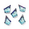 Embossed Glass Rhinestone Pendants GLAA-J101-01B-001BB-2