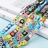 Square Handmade Millefiori Glass Beads LK-R004-52-5