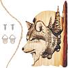 3D Wolf Animal Carving Handcraft HJEW-WH0028-47-1