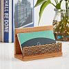 2Pcs Chinese Style Rectangle Bamboo Business Card Holder DJEW-OC0001-13-5