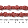 Fish Dyed Natural Lava Rock Beads Strands G-O126-01A-09-4