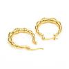 Brass Hoop Earrings EJEW-F250-08-G-3