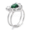 Ion Plating(IP) 304 Stainless Steel Ring RJEW-B059-04P-01-1