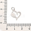 Brass Micro Pave Cubic Zirconia Pendants KK-H527-02C-P-3