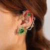 Alloy Rose Climber Wrap Around Stud Earrings for Women EJEW-A096-01D-1
