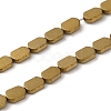 Electroplated Synthetic Non-Magnetic Hematite Beads Strands G-E610-A01-G-1