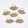 Polycotton(Polyester Cotton) Tassel Pendants Decorations FIND-S302-11R-1