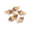 MIYUKI & TOHO Handmade Japanese Seed Beads Pendants SEED-A027-OA09-1
