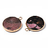Natural Rhodonite Pendants G-Q998-010F-3
