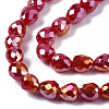 Opaque Glass Beads Strands EGLA-T008-16I-3