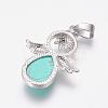 Natural & Synthetic Mixed Stone Pendants G-G651-A-4