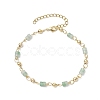 Brass Natural Mixed Stone Link Bracelets for Women BJEW-JB11683-3