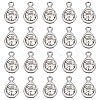 20Pcs Faceted Glass Charms RGLA-TADJ0001-01K-2