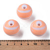 Opaque Striped Acrylic Beads MACR-S373-27C-08-3