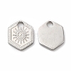 Non-Tarnish 316L Surgical Stainless Steel Charms STAS-H213-52P-1