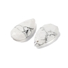 Natural Howlite Faceted Pendants X-G-D082-01A-2