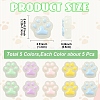 25Pcs 5 Colors Translucent Resin Cabochons RESI-YW0004-90-2