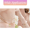10Pcs 10 Styles Brass Pave Natural White Shell Pendants KK-CJ0002-56-7