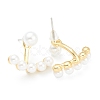 Brass Stud Earring Findings EJEW-O106-11G-2