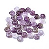 Natural Amethyst European Beads G-G740-12x6mm-13-1