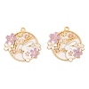 Rack Plating Alloy Enamel Pendants FIND-A040-05B-01G-1