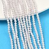 Electroplated Shell Pearl Beads Strands BSHE-G041-2mm-06-5