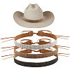 3Pcs 3 Colors Velvet Adjustable Hat Band AJEW-CA0004-15-1