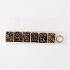 Iron Open Jump Rings and Assistant Tool Brass Rings IFIN-X0033-AB-B-4