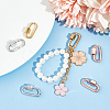 6Pcs 3 Colors Brass Screw Carabiner Lock Charms KK-UN0002-05-2