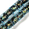 Handmade Dichroic Foil Glass Beads Strands DICH-U001-09E-1