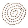 Handmade Rondelle Glass Beads Chains for Necklaces Bracelets Making AJEW-JB00037-05-3