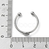Non-Tarnish Adjustable 304 Stainless Steel Finger Rings Components X-STAS-K278-04A-P-4