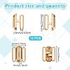 12Pcs Alloy Bikini Clips FIND-GO0003-21G-2