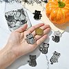 16Pcs 8 Styles Halloween Theme Double-sided Printed Acrylic Pendants OACR-CJ0002-08-4