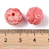 Synthetic Shell Dyed Carved Beads SHEL-H005-26-3