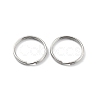 Non-Tarnish 304 Stainless Steel Split Key Rings STAS-Q314-02G-P-1