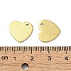 Ion Plating(IP) 201 Stainless Steel Charms X-STAS-H191-01C-G-3