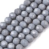 Opaque Solid Color Imitation Jade Glass Beads Strands EGLA-A044-P4mm-D10-1