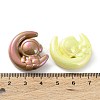 UV Plating Rainbow Iridescent Acrylic Beads OACR-A029-12-3