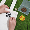 3Pcs 3 Styles Sport Theme Felt Fabric Ornament Accessories DIY-PH0038-34-3