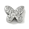 Brass Micro Pave Cubic Zirconia Beads KK-P283-19P-1