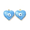 Brass Enamel Pendants KK-E075-03G-2