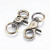 Tibetan Style Alloy Swivel Lobster Claw Clasps PALLOY-L206-02AB-2