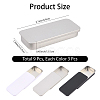 9Pcs 3 Colors Slide Top Tinplate Trinket Storage Boxes CON-CP0001-016A-2