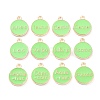 Alloy Enamel Pendants ENAM-S124-01B-06-2