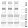 18Pcs 2 Styles Rack Plating Brass Glue-on Flat Pad Bails KK-AR0001-80C-1
