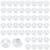 50Pcs 1-Hole Brass ABS Plastic Imitation Pearl Shank Buttons KY-CY0001-17-1