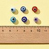 72Pcs 6 Colors Handmade Evil Eye Lampwork Bead LAMP-FS0001-05-3